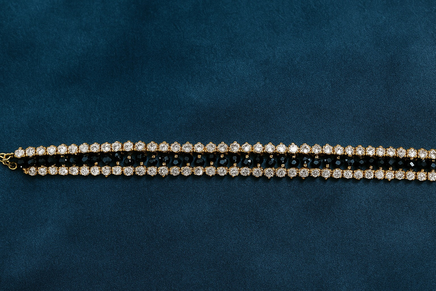 Red Bead & Diamond-Style Stone Payal – Traditional Anklet